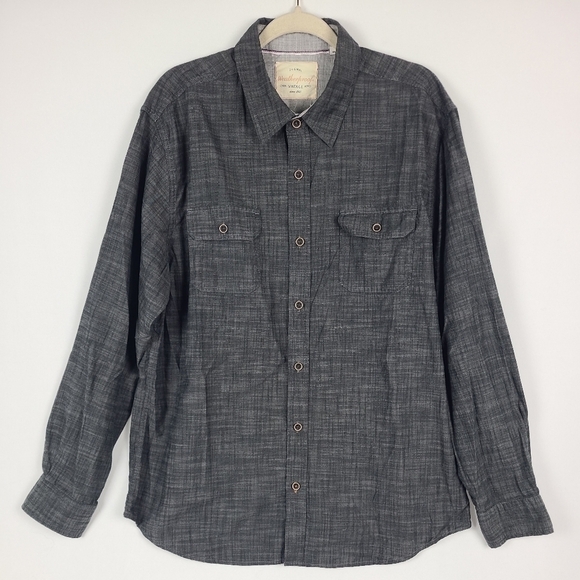 Weatherproof Vintage Long Sleeve Button Down Shirt Men’s Size XL Gray. EUC - Picture 1 of 6